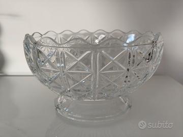 Centrotavola/porta frutta vetro vintage anni '50