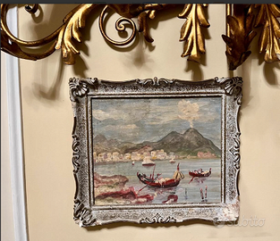 MERAVIGLIOSOdipintoMINIATURA'800"VedutaNAPOLETANA"