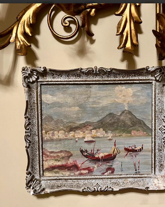 MERAVIGLIOSOdipintoMINIATURA'800"VedutaNAPOLETANA"