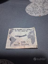 Francobollo Gronchi grigio, con i confini corretti