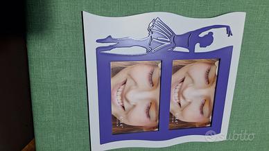 cornice legno doppia foto per ricordi Ballerina