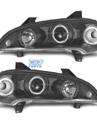 FARI PER OPEL TIGRA 95-03 ANGEL EYES CCFL FONDO NE