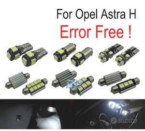 KIT 15 LAMPADE LED INTERNE PER OPEL ASTRA H OPC GT
