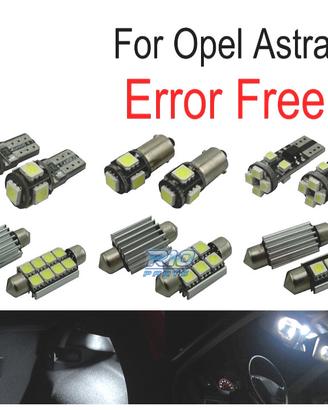 KIT 15 LAMPADE LED INTERNE PER OPEL ASTRA H OPC GT