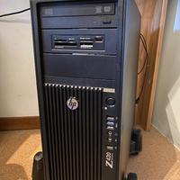 Pc fisso HP Z420 Wokstation 1T + 500GB + 256GB