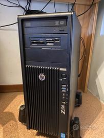 Pc fisso HP Z420 Wokstation 1T + 500GB + 256GB