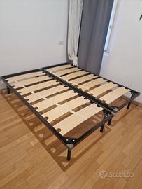 2 reti singole a doghe larghe