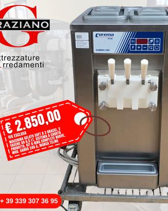 MACCHINA GELATO SOFT/yogurt 3 bracci TELME