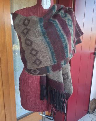 sciarpa foulard rosso invernale