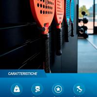 Supporto Racchetta da Padel per Parete Attrezzata