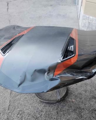 Cofano Chevrolet Camaro SS in alluminio con rialzo