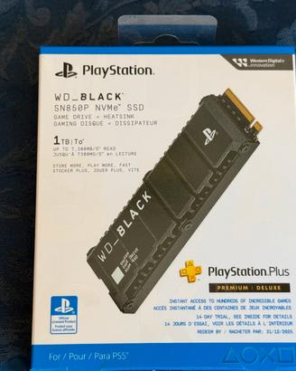 1TB SSD M2 WD BLACK SN850P PS5