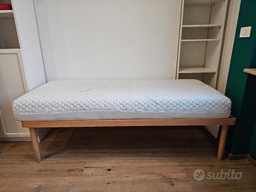 Rete a doghe in legno 190x80 con materasso memory