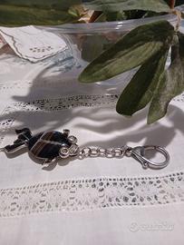 portachiavi a forma finoesce con pietre 