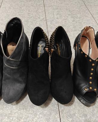 Lotto 3 paia di scarpe