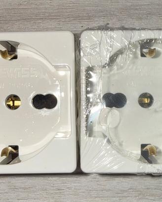 PRESA SCHUKO SYSTEM GEWISS 10-16A COLORE BIANCO