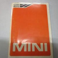 Libretto manutenzione Mini Morris epoca