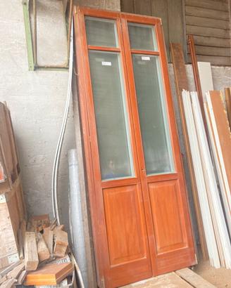 Nuovo Portone in Mogano Lamellare