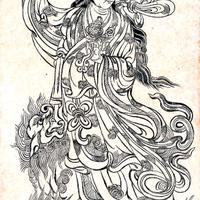 Opera d'Artista Cinese - Cina - Dea Benten