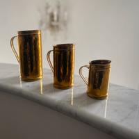 Boccali da birra in ottone arredo rustico country