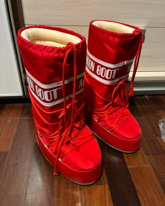 Moon boot rossi e bianchi unisex nr. 39/41