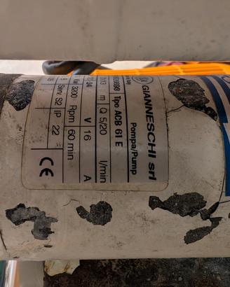 pompa autoclave gianneschi 24 volt