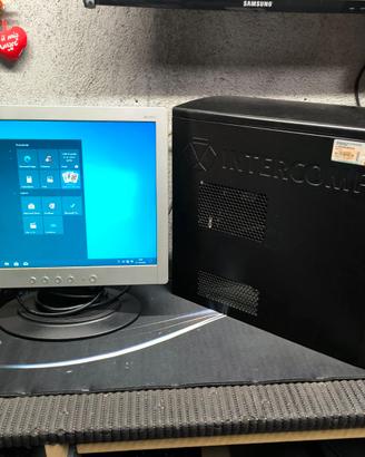PC E8400 SSD120 CON MONITOR LCD 15" WIN10 PRO
