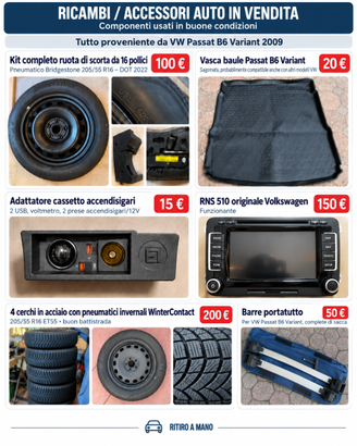 Ricambi e accessori VW Passat B6 Variant 2009