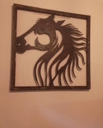 quadro in ferro corten fatto a mano