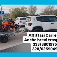 carrello porta moto tre 3 posti