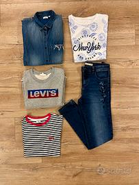 Lotto Ragazza Tg 13-14 Set con Levi’s