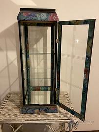 Vetrinetta vintage floreale con ribaltina