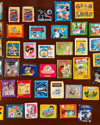Collezione bustine figurine Panini anni 80/90