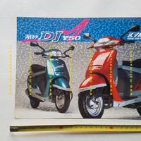 KYMCO DJ Y50 1993 depliant scooter originale ITALI