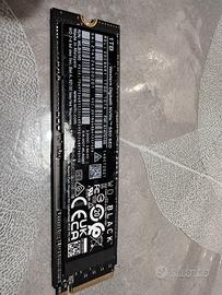 Hard disk Ssd 1Tb m2 nvme western digital BLACK