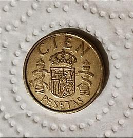 MONETA SPAGNOLA 100 PESETAS 1986