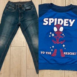 Maglia Spiderman e Jeans bambini