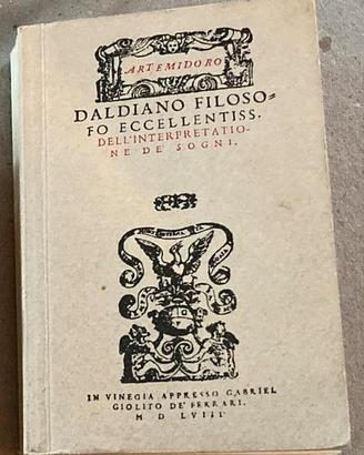 Ristampa Interpretazione dei sogni di A.Daldiano