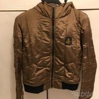 Giubbino giubbotto piumino refrigiwear S M marrone