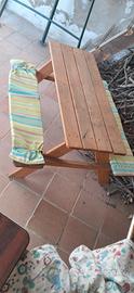 panca legno bambini