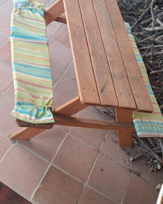 panca legno bambini