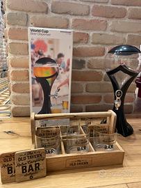 Spillatore birra+set bicchieri nuovo mai usato