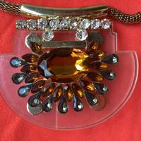 Collana pietre strass nuova