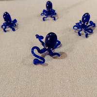 famiglia di polpo arte di Murano 