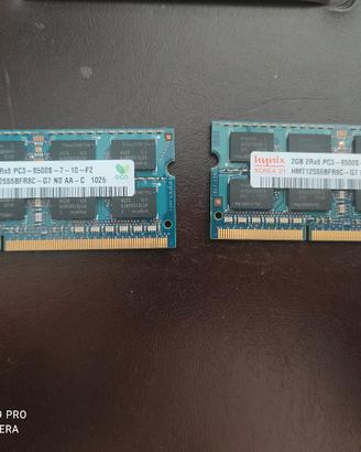 RAM 2 banchi da 2gb pcl 3 8500