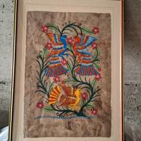 Set di Quadri stile Maya arte tropicale