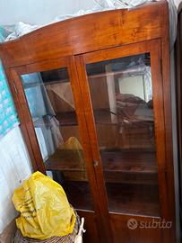 Vetrina legno di ciliegio '900