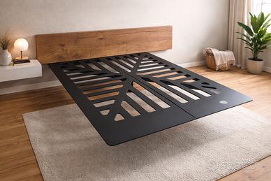 Letto sospeso Fluttua Lago con testata wildwood