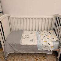 Lettino e Cassettiera Fasciatoio/Bagnetto Bianco