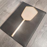 Antico specchio toilette vintage a mano con manico